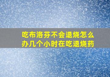 吃布洛芬不会退烧怎么办几个小时在吃退烧药