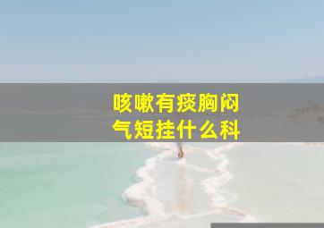 咳嗽有痰胸闷气短挂什么科