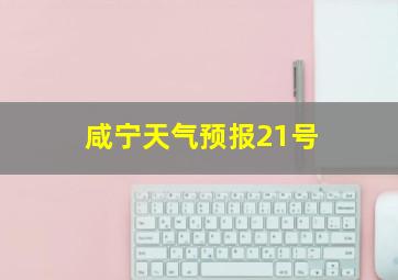 咸宁天气预报21号