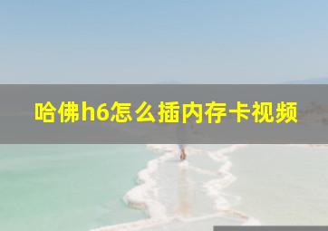 哈佛h6怎么插内存卡视频