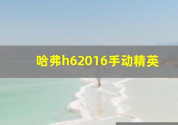 哈弗h62016手动精英