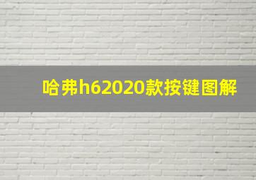 哈弗h62020款按键图解