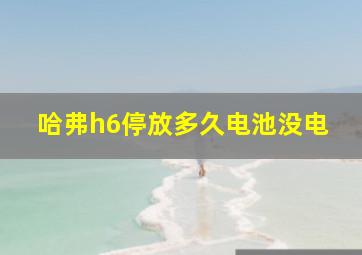 哈弗h6停放多久电池没电