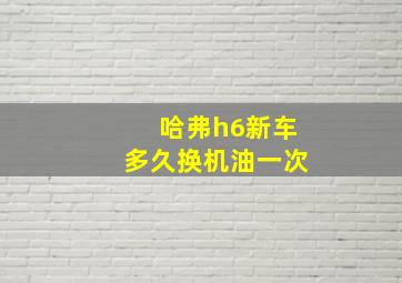 哈弗h6新车多久换机油一次