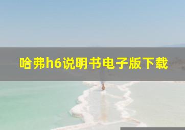 哈弗h6说明书电子版下载