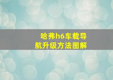 哈弗h6车载导航升级方法图解