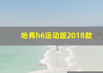 哈弗h6运动版2018款