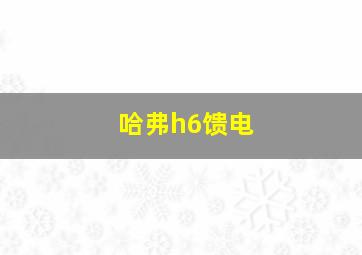 哈弗h6馈电