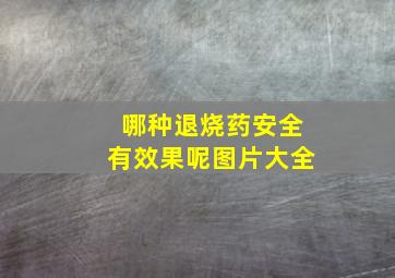 哪种退烧药安全有效果呢图片大全