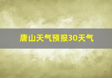 唐山天气预报30天气