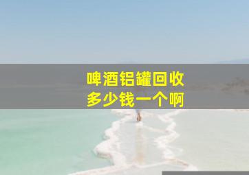 啤酒铝罐回收多少钱一个啊