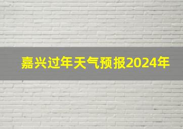 嘉兴过年天气预报2024年