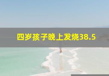 四岁孩子晚上发烧38.5