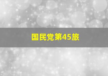 国民党第45旅