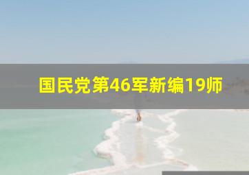 国民党第46军新编19师