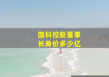 国科控股董事长身价多少亿