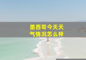 墨西哥今天天气情况怎么样