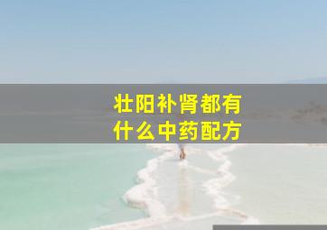 壮阳补肾都有什么中药配方