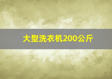 大型洗衣机200公斤