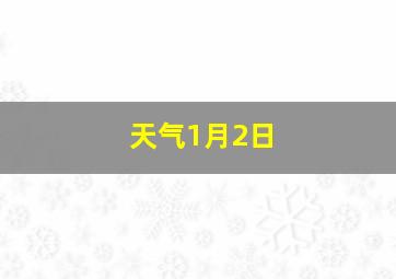 天气1月2日