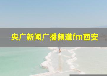 央广新闻广播频道fm西安