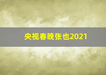 央视春晚张也2021