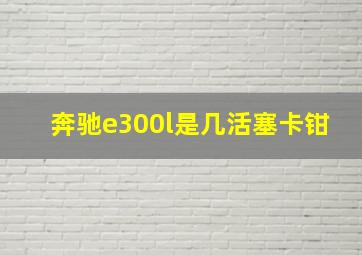 奔驰e300l是几活塞卡钳