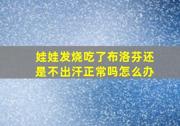 娃娃发烧吃了布洛芬还是不出汗正常吗怎么办