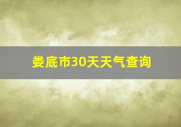 娄底市30天天气查询