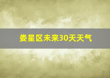 娄星区未来30天天气