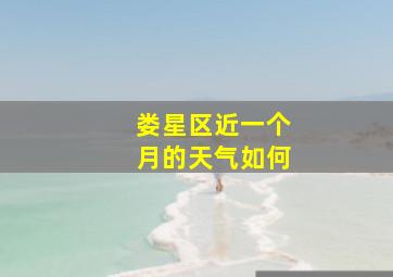 娄星区近一个月的天气如何