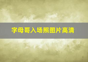 字母哥入场照图片高清