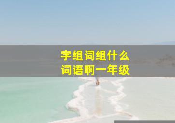 字组词组什么词语啊一年级