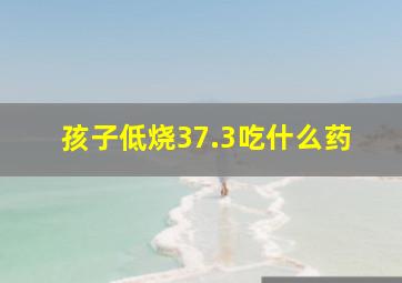 孩子低烧37.3吃什么药