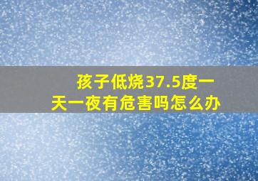 孩子低烧37.5度一天一夜有危害吗怎么办