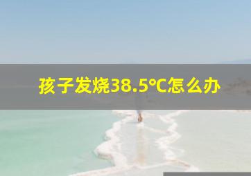 孩子发烧38.5℃怎么办