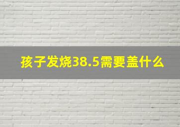 孩子发烧38.5需要盖什么