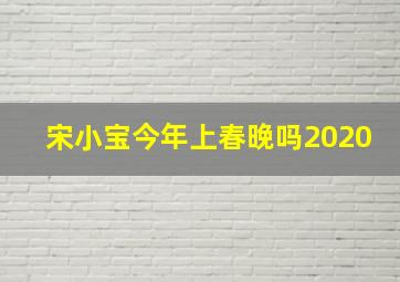 宋小宝今年上春晚吗2020