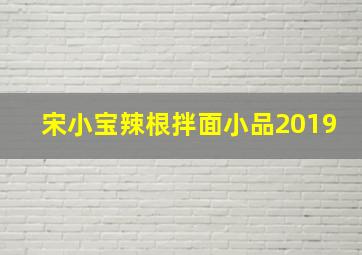 宋小宝辣根拌面小品2019