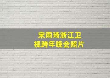 宋雨琦浙江卫视跨年晚会照片