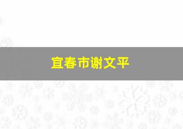 宜春市谢文平