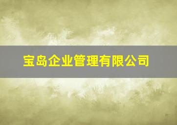 宝岛企业管理有限公司