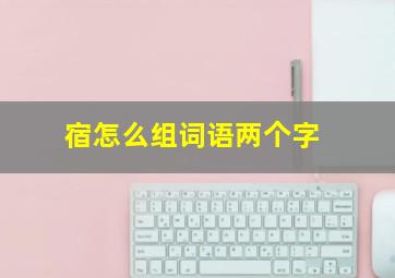 宿怎么组词语两个字