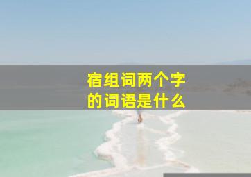 宿组词两个字的词语是什么