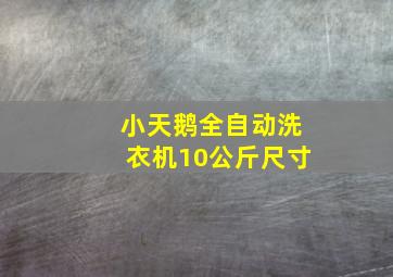 小天鹅全自动洗衣机10公斤尺寸