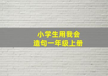 小学生用我会造句一年级上册