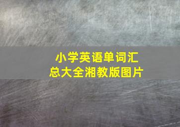 小学英语单词汇总大全湘教版图片