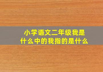 小学语文二年级我是什么中的我指的是什么