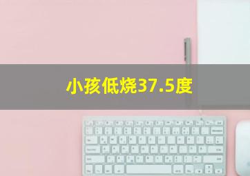 小孩低烧37.5度