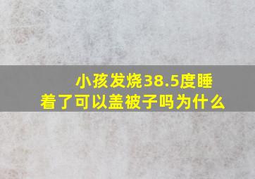 小孩发烧38.5度睡着了可以盖被子吗为什么